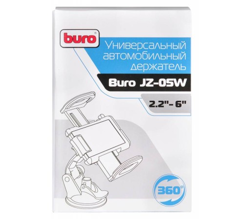 Держатель Buro JZ-05W черный для смартфонов 2.2-6" Держатель Buro JZ-05W черный для смартфонов 2.2-6"