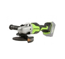 Greenworks GD24AGK4 Угловая шлифовальная машина, аккумуляторная, 24V,  бесщеточная, c 1хАКБ 4 Ач и ЗУ в сумке [3200207UB]