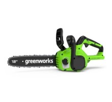 Greenworks GD24CS30 Цепная пила аккумуляторная, 24V, 30см, бесщеточная, без АКБ и ЗУ [2007007]