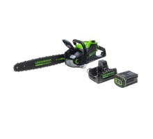 GreenWorks GD82CS51K2 Цепная пила аккумуляторная, 82V, 51 см, бесщеточная, с 1хАКБ 5 Ач. и ЗУ [2008307UB]