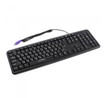 180M PS/2 Клавиатура проводная , Black, 104 клавиши