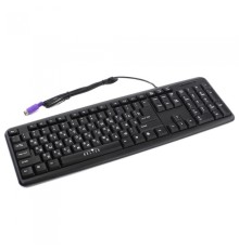 180M PS/2 Клавиатура проводная , Black, 104 клавиши