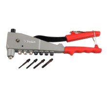 ЗУБР Заклепочник, "УНИВЕРСАЛ" 31196, для резьбовых (М3, М4, М5, М6), для вытяжных d=2,4-4,8 мм - Al, сталь; d=2,4-4,0 мм - нержсталь [31196_z01]