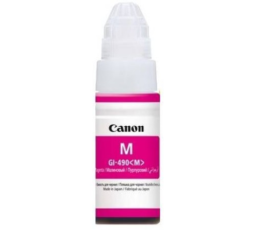 Картридж струйный Canon GI-490M 0665C001 пурпурный (70мл) для Canon Pixma G1400/2400/3400