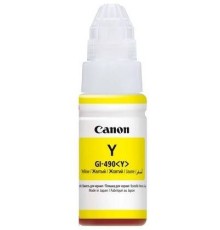 Картридж струйный Canon GI-490Y 0666C001 желтый (70мл) для Canon Pixma G1400/2400/3400