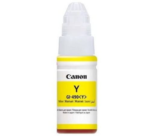 Картридж струйный Canon GI-490Y 0666C001 желтый (70мл) для Canon Pixma G1400/2400/3400