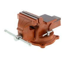 SPARTA Тиски слесарные, 100 мм, поворотные, с наковальней [186235]