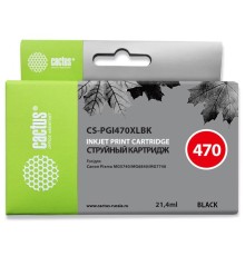 Картридж струйный Cactus CS-PGI470XLBK черный (21.4мл) для Canon MG5740/MG6840/MG7740