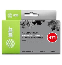 Картридж струйный Cactus CS-CLI471XLBK фото черный (10.8мл) для Canon TS5040/MG5740/MG6840/MG7740