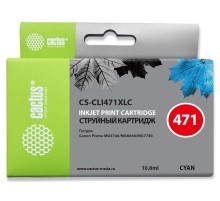 Картридж струйный Cactus CS-CLI471XLC голубой (10.8мл) для Canon TS5040/MG5740/MG6840/MG7740