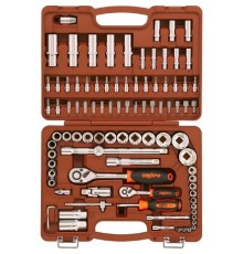 Ombra OMT94S12 Набор инструмента универсальный 1/4", 1/2"DR с головками торцевыми 12-гранными 1/2"DR, 94 предмета