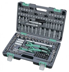 STELS Набор инструментов, 1/4", 3/8", 1/2", Cr-V, S2, усиленный кейс, 151 предм. [14114]