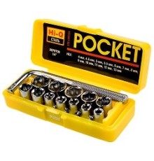 Набор STAYER Торцовые головки "MASTER" POCKET в пласт боксе, 13 предметов [2-26089-H13]
