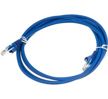 Патч-корд Lanmaster UTP LAN-PC45/U5E-2.0-BL вилка RJ-45-вилка RJ-45 кат.5е 2м синий LSZH (уп.:1шт)