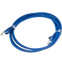 Патч-корд Lanmaster UTP LAN-PC45/U5E-2.0-BL вилка RJ-45-вилка RJ-45 кат.5е 2м синий LSZH (уп.:1шт)