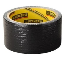 Лента STAYER "MASTER" "UNIVERSAL" клейкая,армированная, влагостойкая. 48мм х 10м, черный [12086-50-10]
