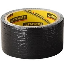 Лента STAYER "MASTER" "UNIVERSAL" клейкая,армированная, влагостойкая. 48мм х 10м, черный [12086-50-10]