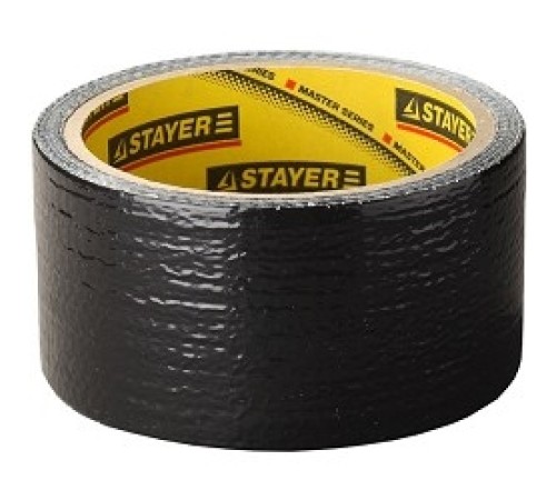Лента STAYER "MASTER" "UNIVERSAL" клейкая,армированная, влагостойкая. 48мм х 10м, черный [12086-50-10]