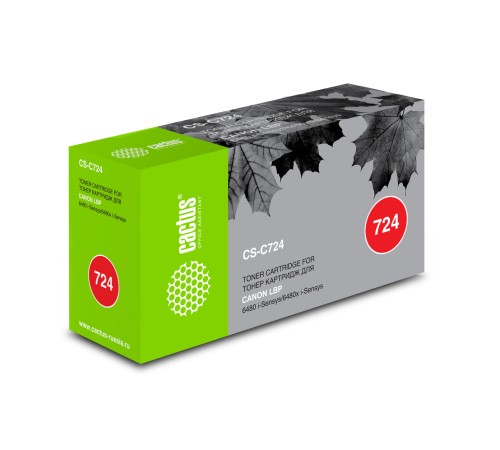 Картридж лазерный Cactus CS-C724 724 черный (6000стр.) для Canon LBP 6480/6750/6480x/6750dn