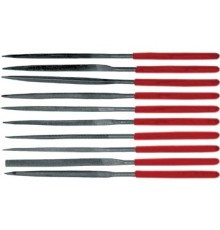 FIT DIY Надфили узкие ПВХ ручка 3х140 мм, 10 шт. [42170]
