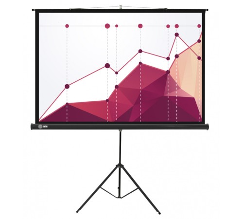 Экран Cactus 180x180см Triscreen CS-PST-180x180 1:1 напольный рулонный белый