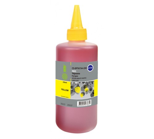 Чернила Cactus CS-EPT6734-250 T6734 желтый 250мл для Epson L800/L810/L850/L1800