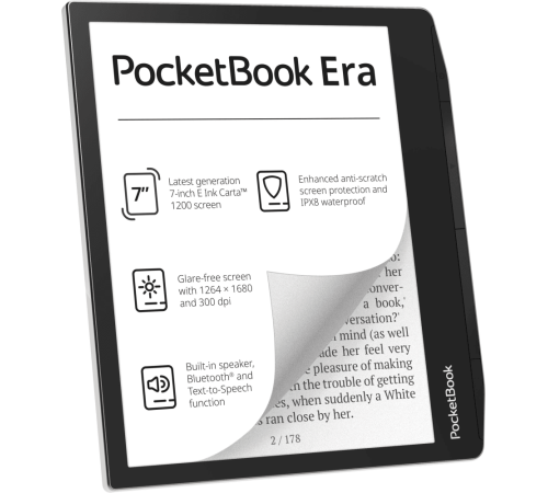 Электронная книга PocketBook 700 ERA 16Gb Stardust Silver (серебристый) (PB700-U-16-WW)