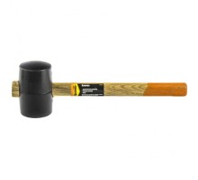 SPARTA Киянка резиновая, 450 г, черная резина, деревянная рукоятка [111505]