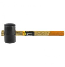 SPARTA Киянка резиновая, 450 г, черная резина, деревянная рукоятка [111505]