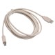 Кабель Buro USB2.0-AM/BM-3 USB A(m) USB B(m) 3м серый