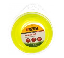 Denzel Леска для триммера звезда 3 мм х 15 м,  блистер FLEX CORD [96113]