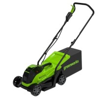 Greenworks GD24LM33K4 Газонокосилка аккумуляторная , 24V, 33 см, бесщеточная, с 1хАКБ 4Ач и ЗУ [2516107UB]