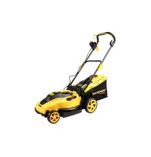 CHAMPION Газонокосилка эл. EM3815 { 1,6 кВт пласт+ткань травосб. 45л  шир.380мм выс.20-70мм, 11,5кг }