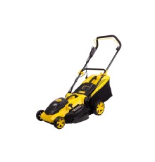CHAMPION Газонокосилка эл. EM4118 { 1,8 кВт пласт.+ткань травосб. 50л ширина 420мм 25-75мм, 13кг }