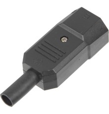 Вилка Lanmaster LAN-IEC-320-C14 IEC 60320 C14 10A 250V black