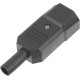 Вилка Lanmaster LAN-IEC-320-C14 IEC 60320 C14 10A 250V black