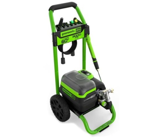 Greenworks Мойка высокого давления аккумуляторная, 60V, 250 бар, бесщеточная, с портом на 2 АКБ [5106207]