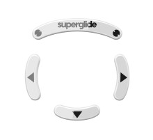 Стеклянные глайды (ножки) для мыши Superglide для Logitech GPro Wireless [White]