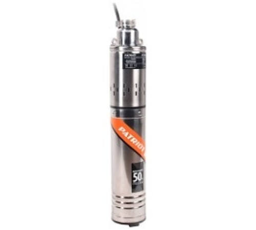 Насос скважинный PATRIOT SP 3250 S [315302463] {Мощн. - 500 Вт, напр. - 220 В, производ. -1920 л/час, высота подъема - 100 м, глубина погружения - 30 м, корпус - нержавеющая сталь, кабель 18 м.}