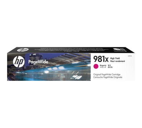 Cartridge HP 981X для PageWide, пурпурный (10 000 стр.) (L0R10A)