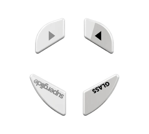 Стеклянные глайды (ножки) для мыши Superglide для Glorious Model D [White]