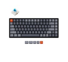Беспроводная механическая клавиатура Keychron K2, 84 клавиши, алюминиевый корпус, RGB подсветка, Hot-Swap, Gateron Blue Switch