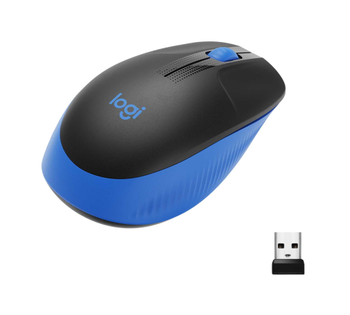 Мышь беспроводная полноразмерная Logitech M190 Blue (M/N: MR0087 / CU0019)