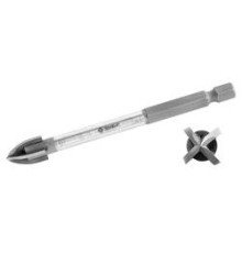 Сверло по кафелю, керамике, стеклу, с четырьмя режущими лезвиями, шестигранный хвостовик, 5 мм, ЗУБР "ПРОФЕССИОНАЛ" 29845-05 [29845-05_z01]