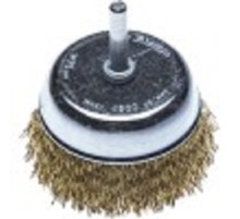 ЗУБР "ПРОФЕССИОНАЛ". Щетка чашечная для дрели, витая латунированная стальная проволока 0,3мм, 75мм [3525-075_z02]