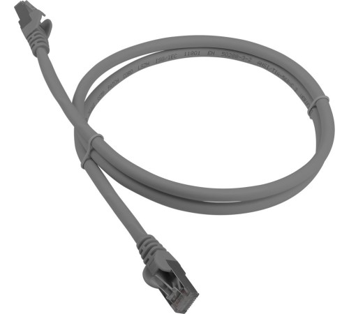 Патч-корд LANMASTER LSZH FTP кат.6A, 1.0 м, серый (LAN-PC45/S6A-1.0-GY)