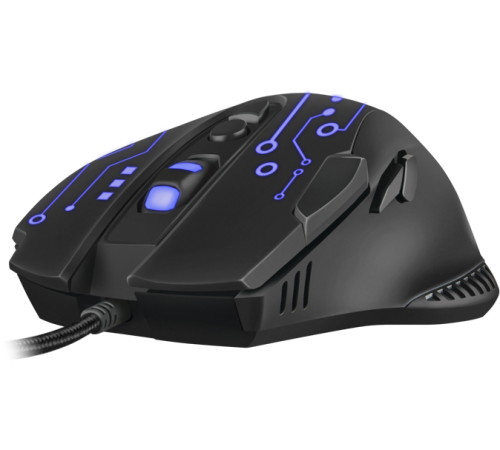 Игровая мышь SVEN RX-G715 (7+1кл., бесш. кл., 1200-3200 DPI, SoftTouch, подсветка, игров. упак) Sven RX-G715 (SV-019938)