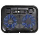Подставка для ноутбука Buro BU-LCP140-B214H 14"338x255x22мм 1xUSB 2x 140ммFAN 480г металлическая сетка/пластик черный