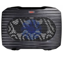 Подставка для ноутбука Buro BU-LCP156-B114 15.6"357x265x33мм 1xUSB 1x 140ммFAN 345г металлическая сетка/пластик черный