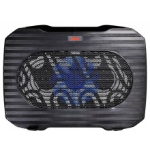 Подставка для ноутбука Buro BU-LCP156-B114 15.6"357x265x33мм 1xUSB 1x 140ммFAN 345г металлическая сетка/пластик черный